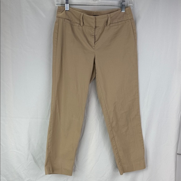 Ann Taylor Pants - Ann Taylor Factory Women’s 23” Flat Front Four-Pocket Size 0P Khaki Chinos